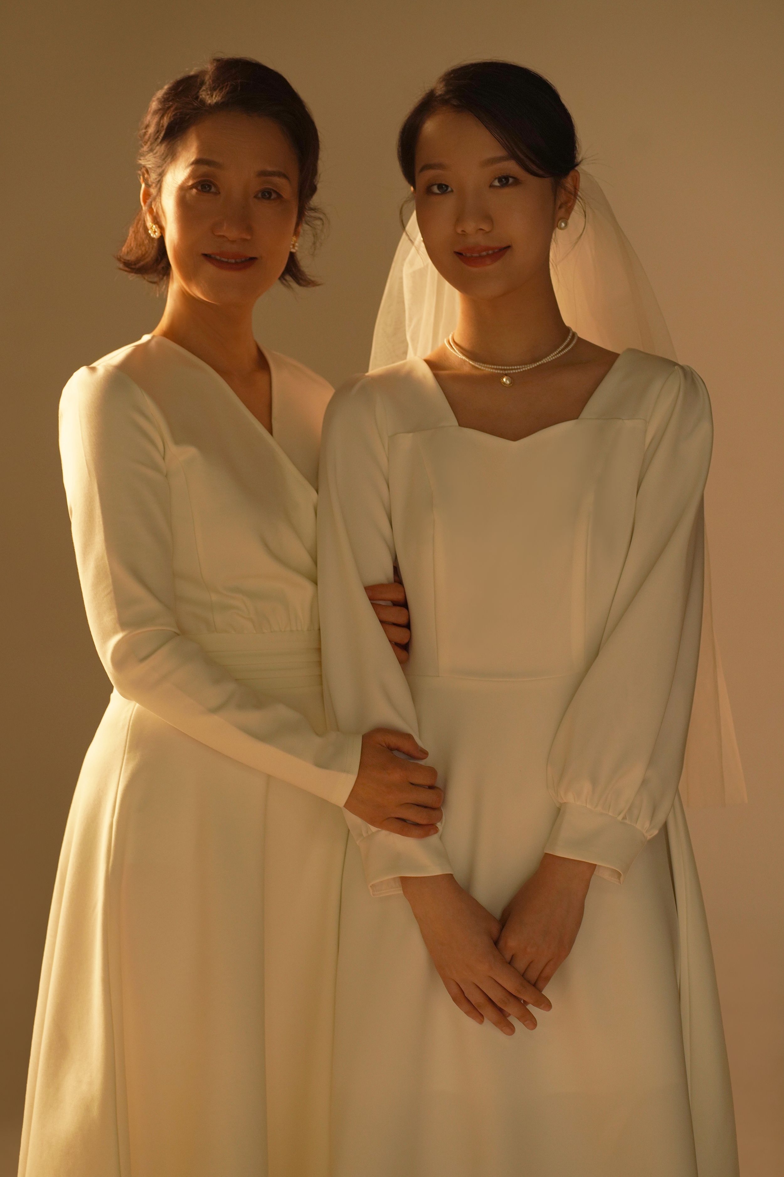 母女留影